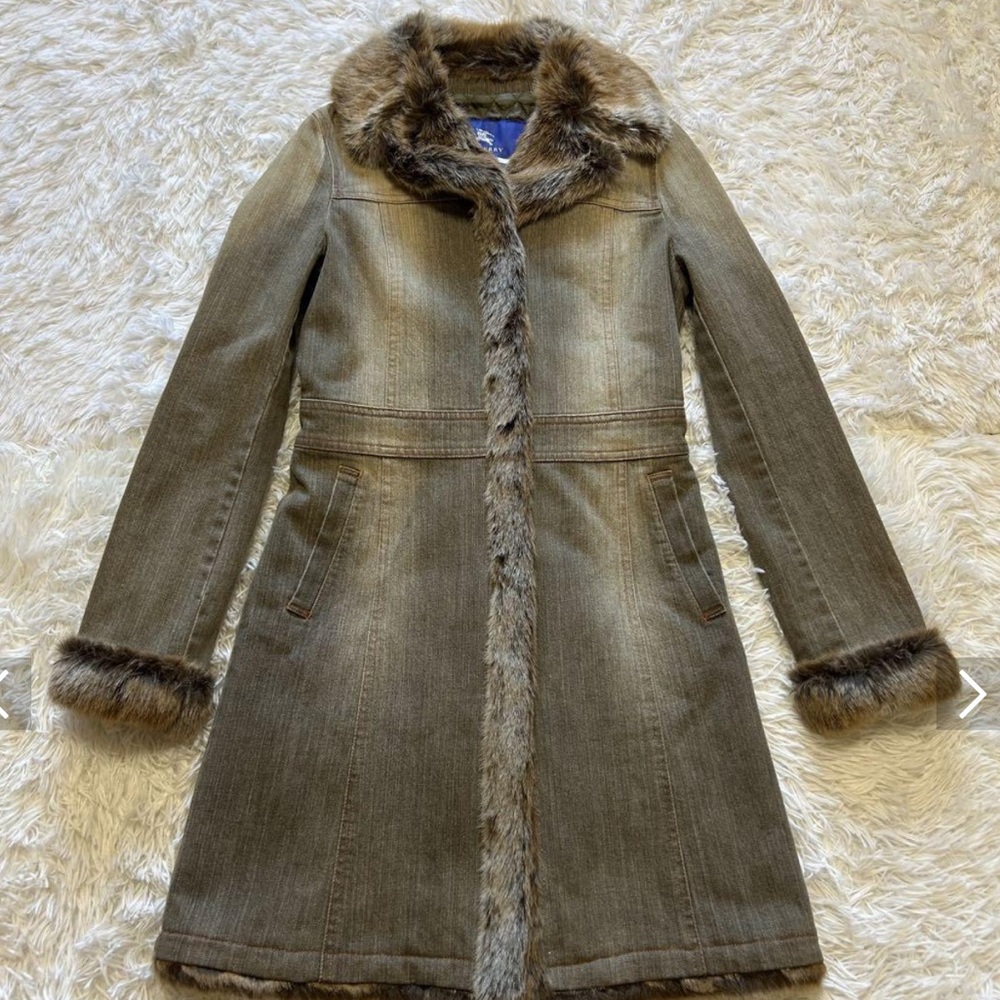Burberry fur coat